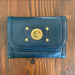 NWOT MARC JACOBS Turn-lock Tri-Fold Wallet in Teal